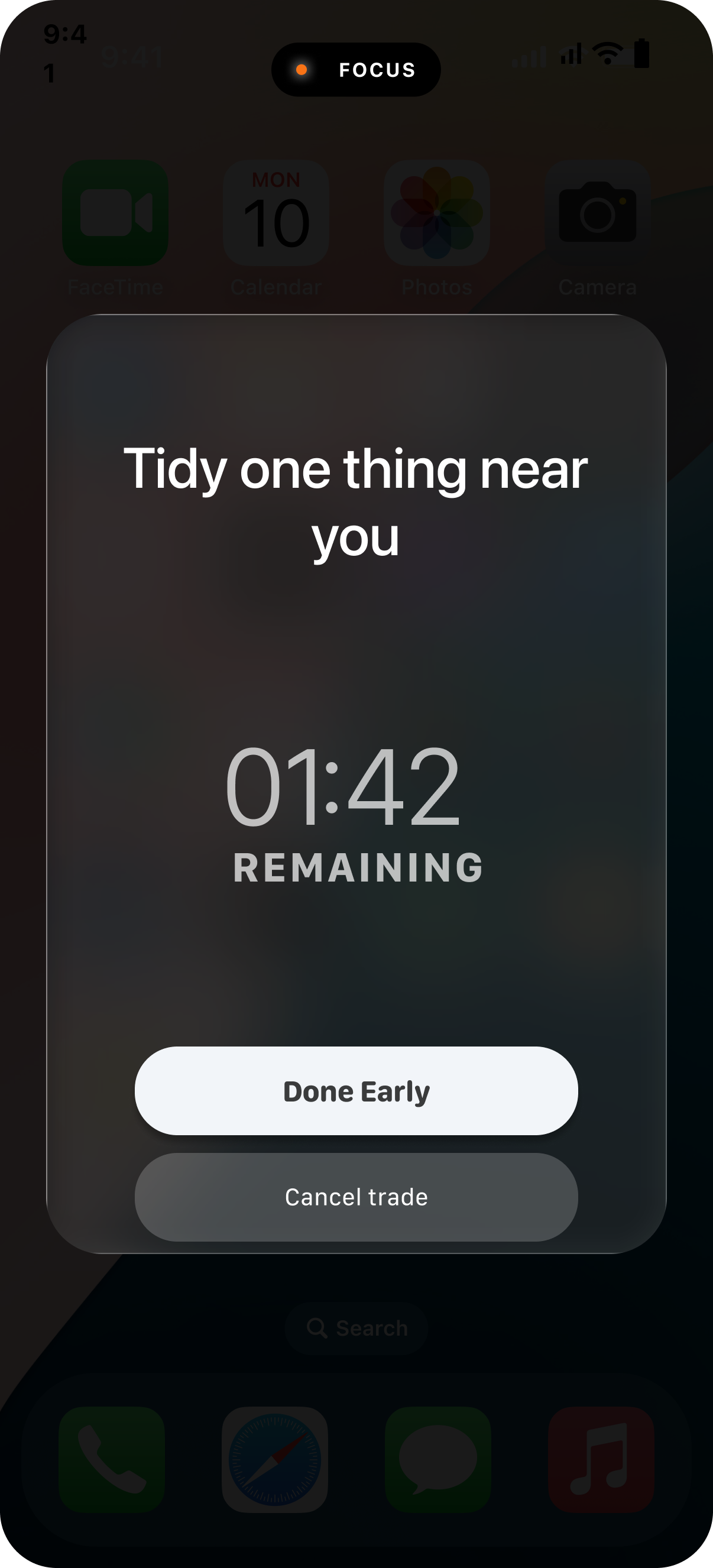 Flowy Timer Screen